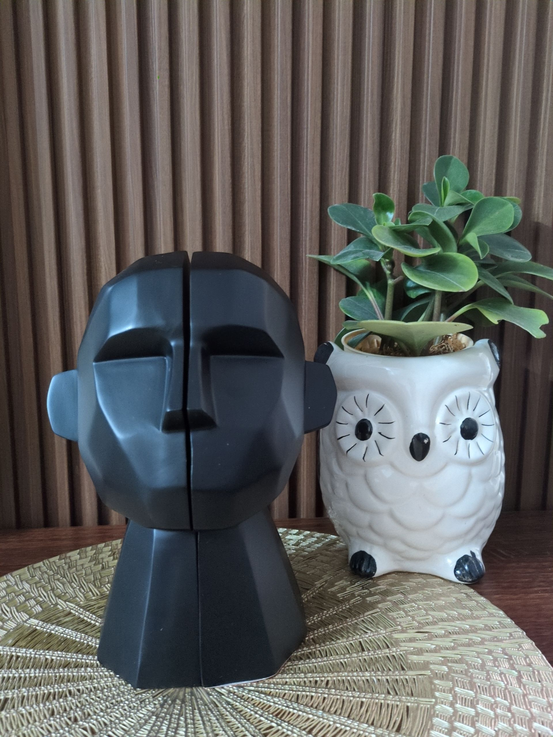 Duality – Designer Bookend Sculpture (Black)