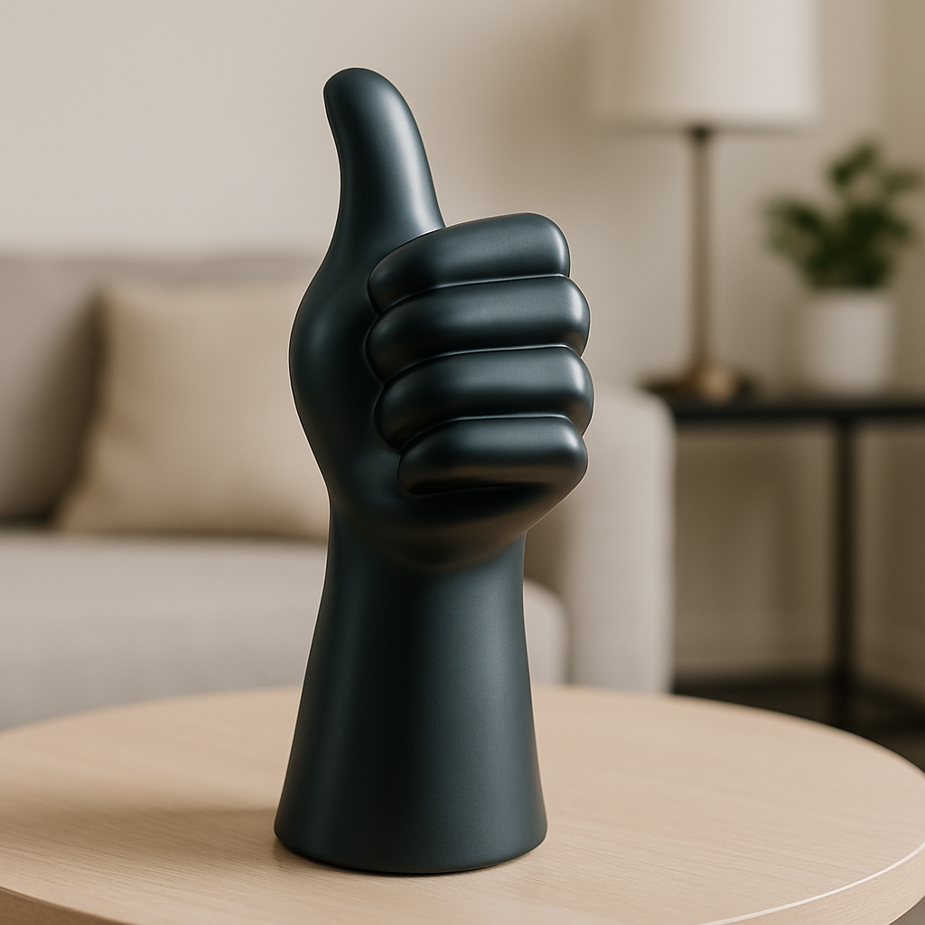 The "Vanguard" Affirmation Sculpture -Black