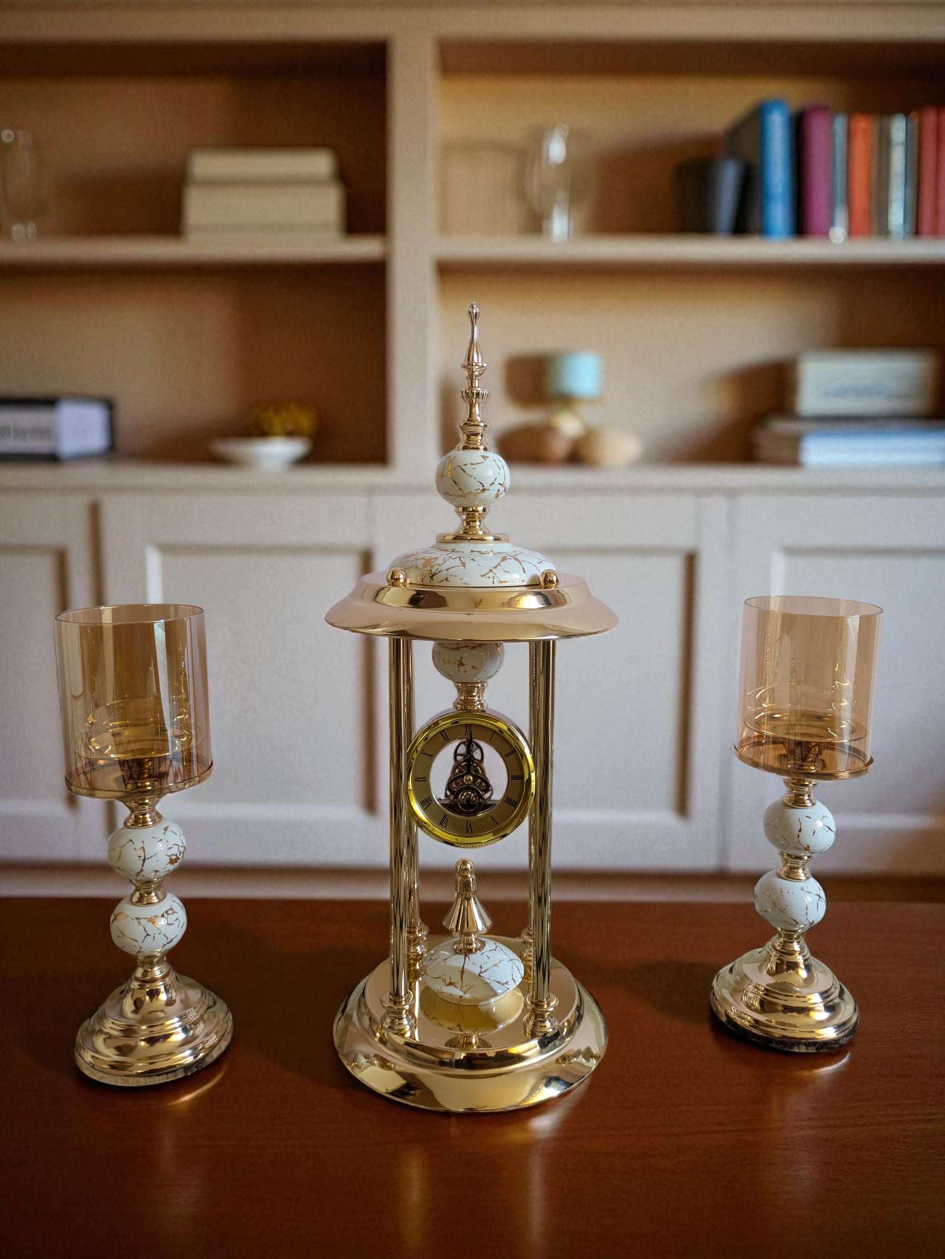 The "Regal Grandeur" Desk & Mantel Set