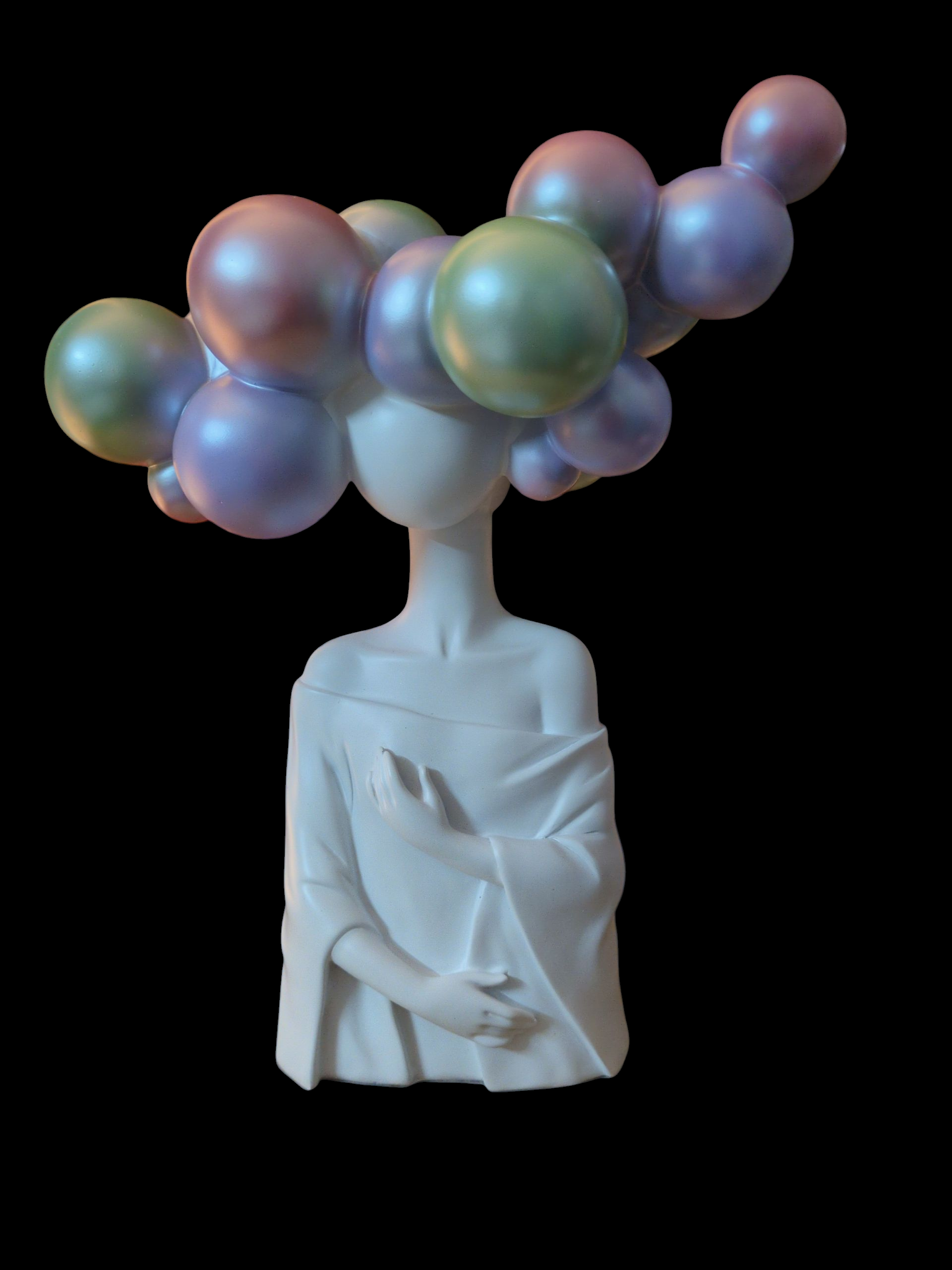 Dream Aura – Artistic colorful Bubble Head Sculpture