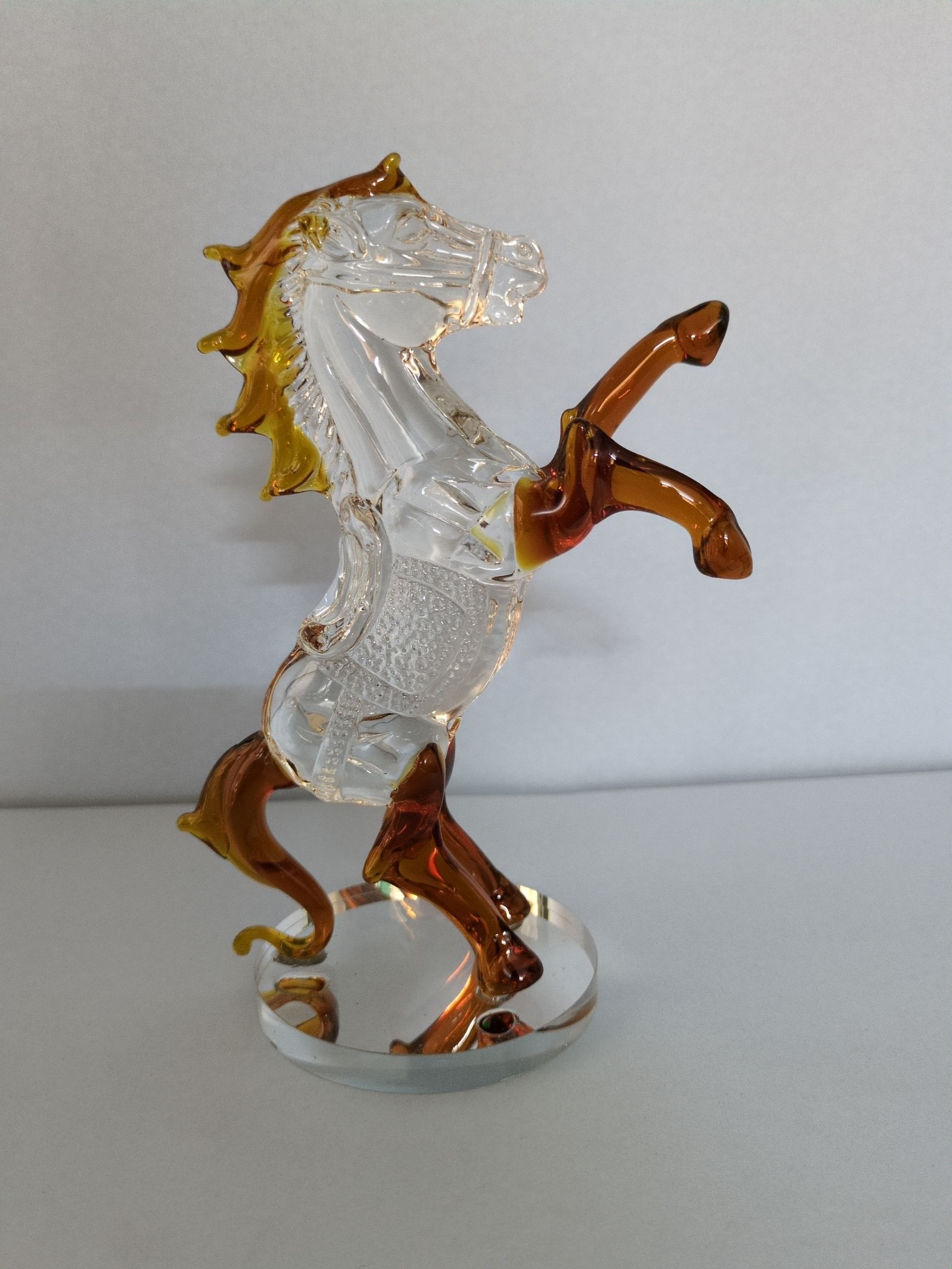 Crystal Rearing Horse Figurine – Symbol of Speed & Power