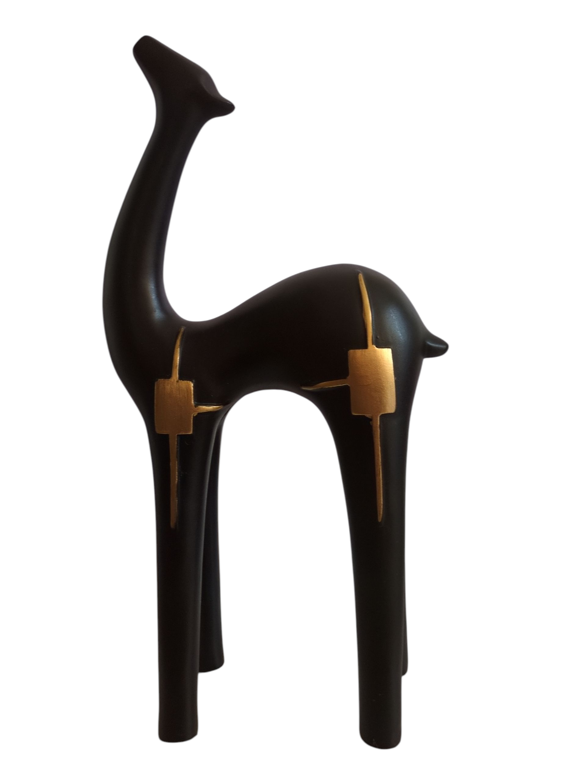 Desert Grace – Black Camel Pair Sculpture Set
