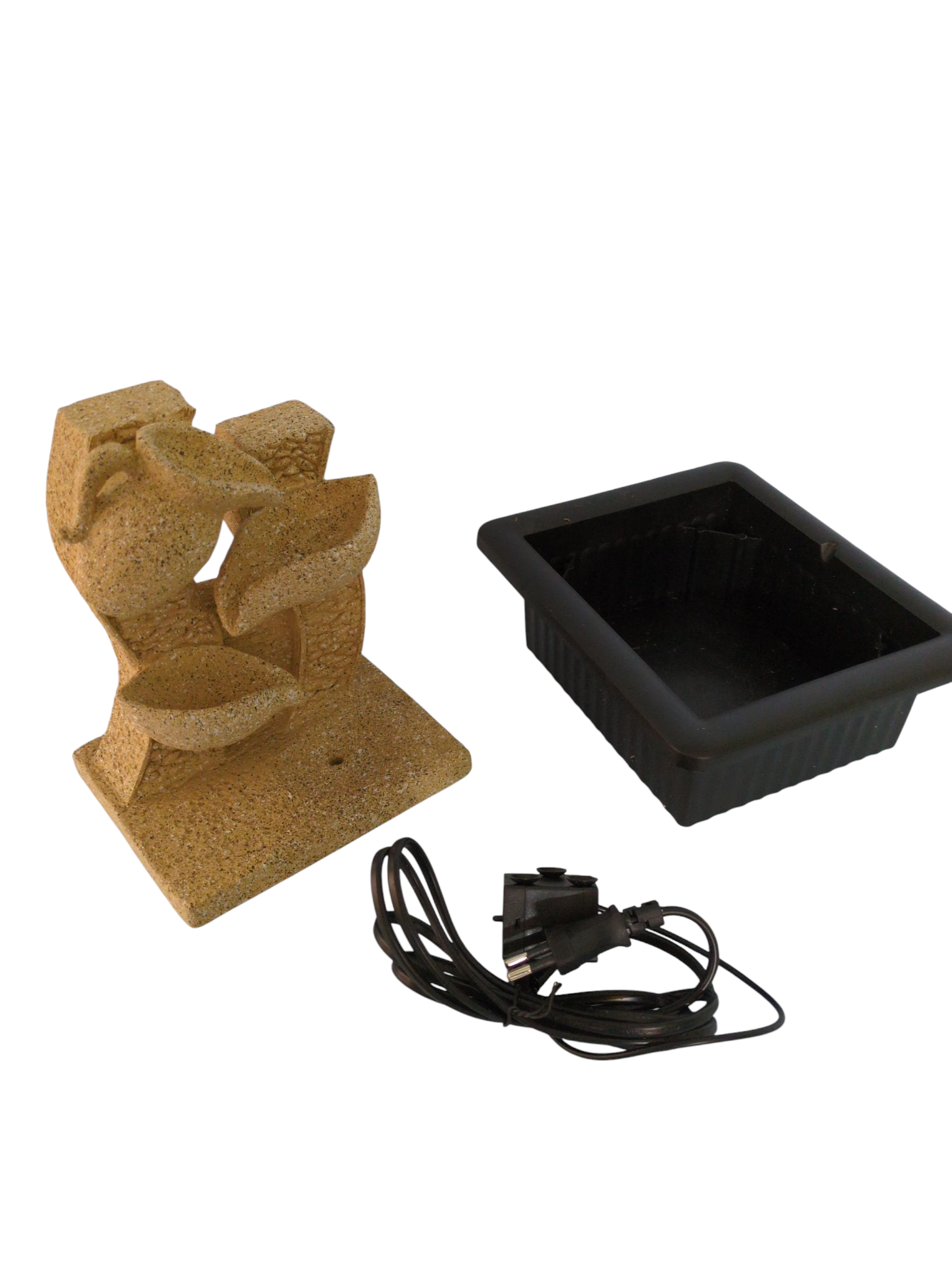 Zen Rock Cascade Tabletop Fountain – Compact Indoor Water Feature