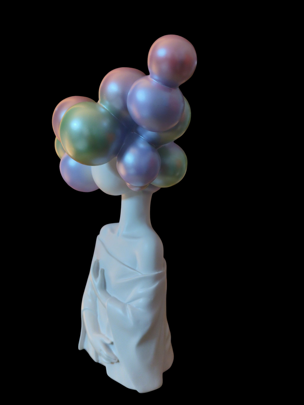 Dream Aura – Artistic colorful Bubble Head Sculpture