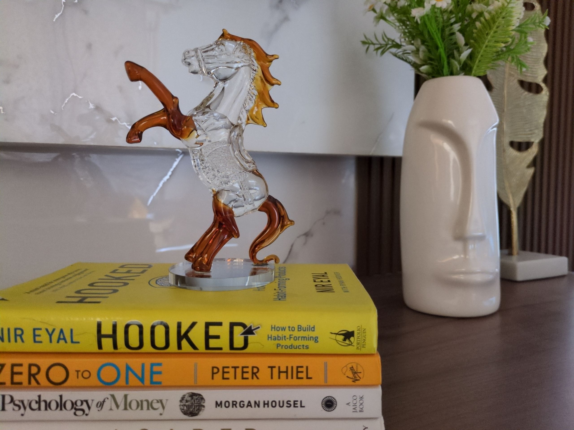 Crystal Rearing Horse Figurine – Symbol of Speed & Power