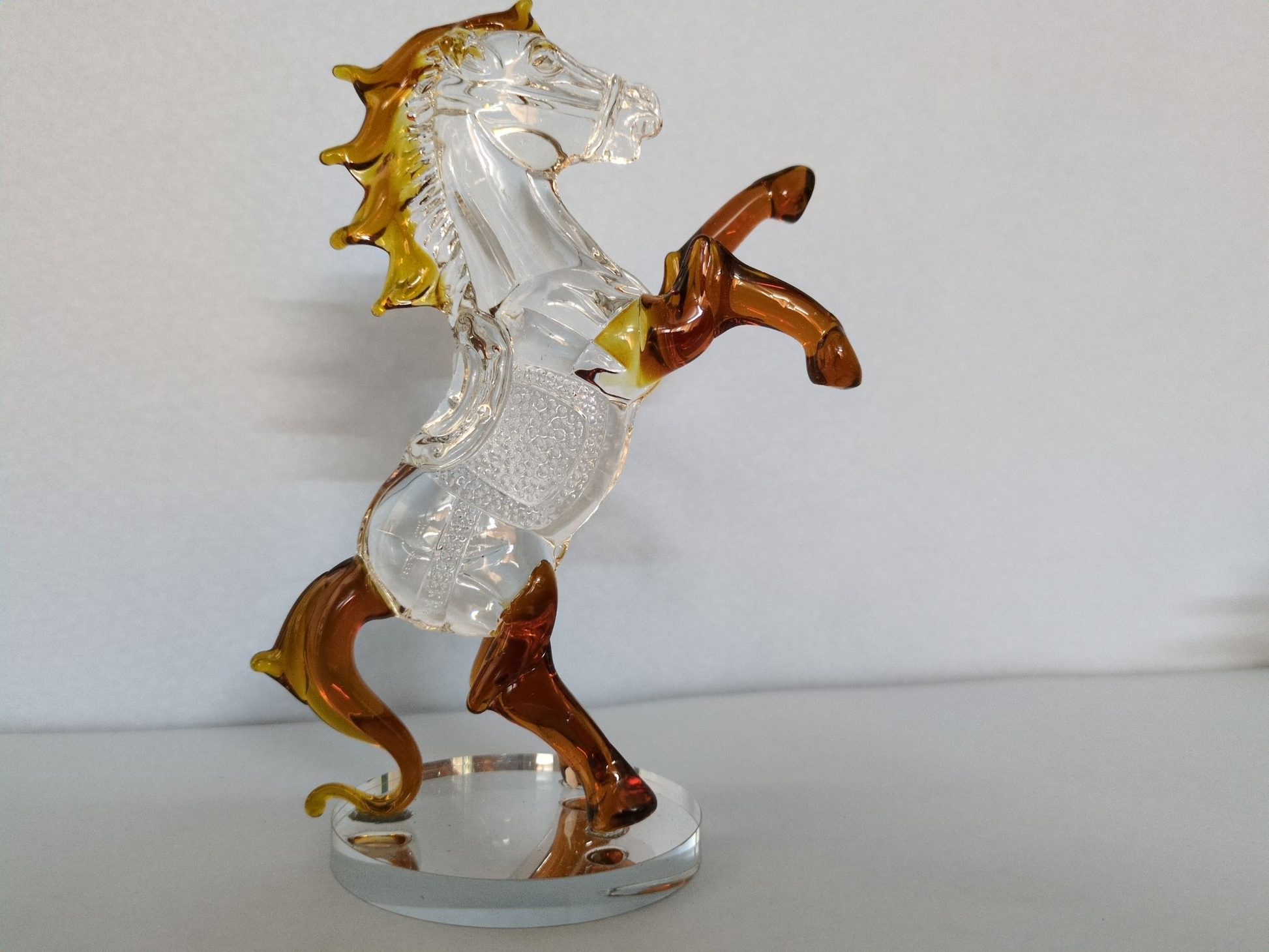 Crystal Rearing Horse Figurine – Symbol of Speed & Power