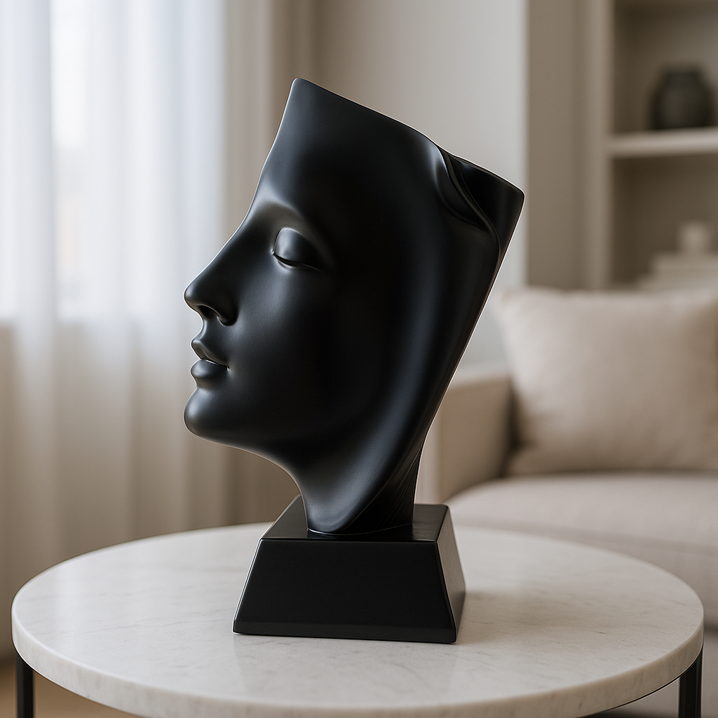 Whispered Thoughts – Abstract Face Sculpture