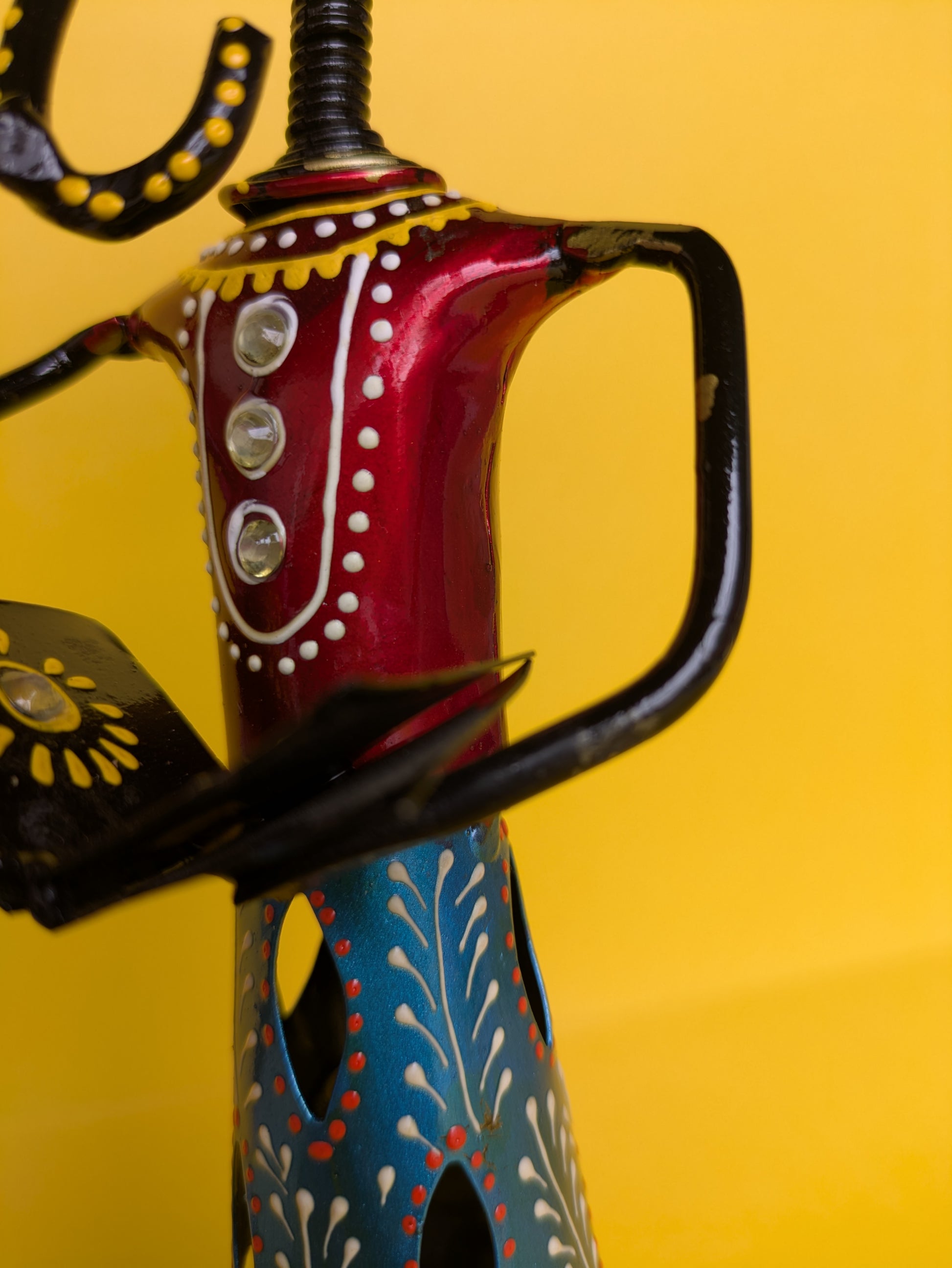 Handcrafted Metal Figurines – Umbrella Ladies (Set of 2)