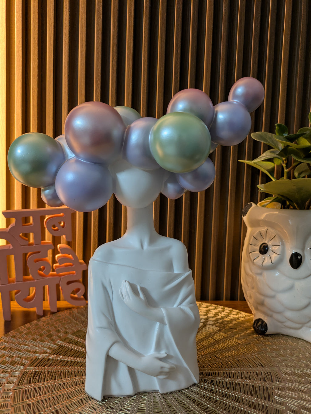 Dream Aura – Artistic colorful Bubble Head Sculpture