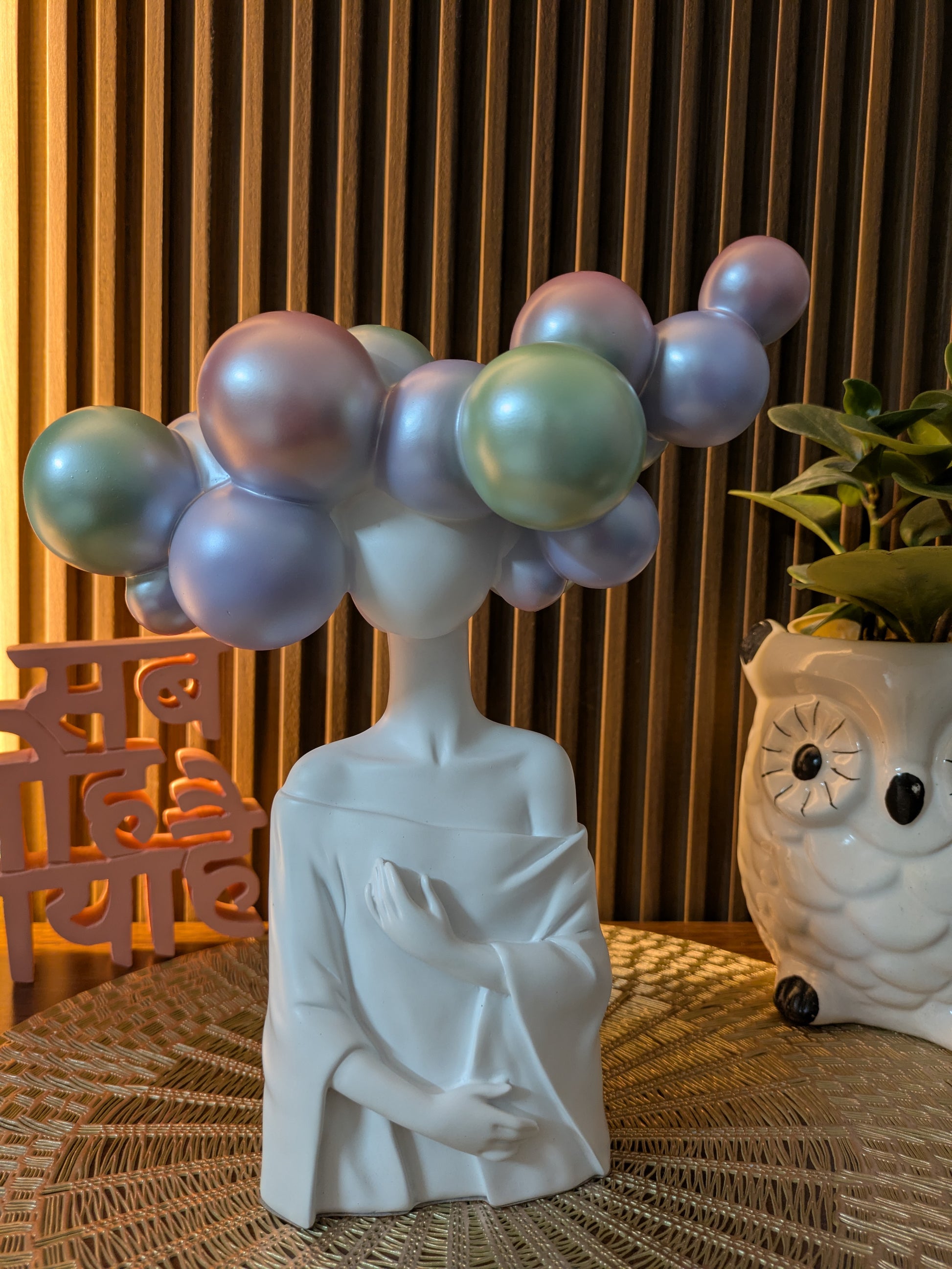 Dream Aura – Artistic colorful Bubble Head Sculpture